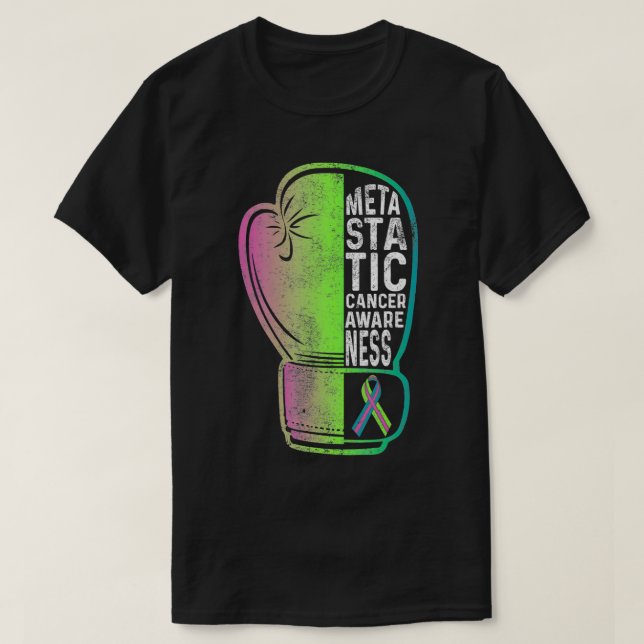 Camiseta Metastatic Breast Cancer Awareness Signs US Warrio (Diseño del anverso)