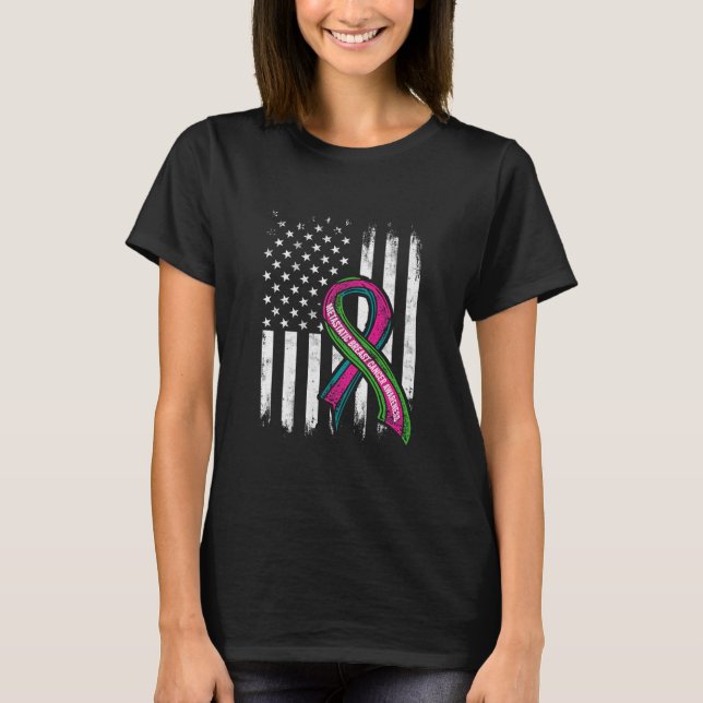 Camiseta Metastatic Breast Cancer Awareness Warrior  (Anverso)