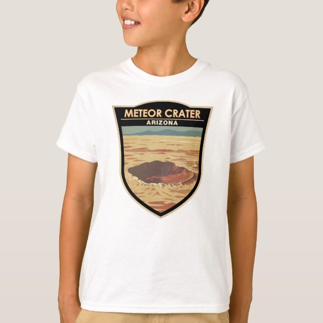 Camiseta Meteor Crater Arizona Viaje Vintage (Anverso)