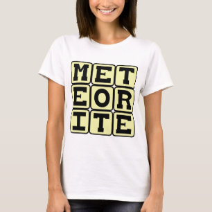 Camiseta Meteorito, restos espaciales
