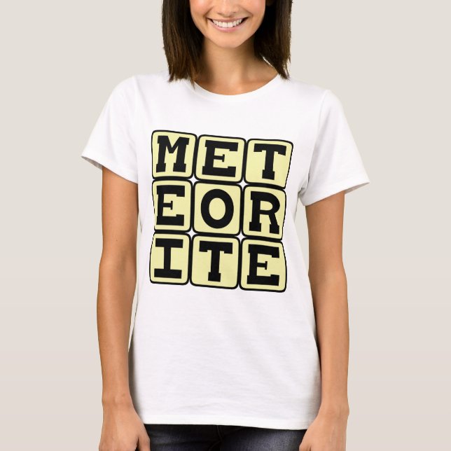Camiseta Meteorito, restos espaciales (Anverso)