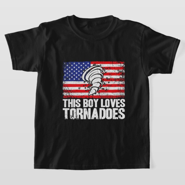 Camiseta Meteorología del huracán Storm Chaser a este chico (Distribución)