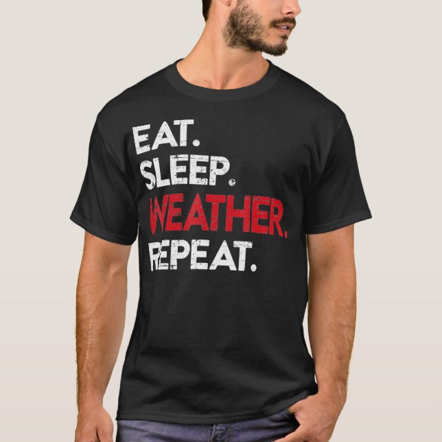 Camiseta Meteorología El hombre tormenta Chaser Tornado (Anverso)