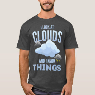 Camiseta Meteorología o miro las nubes y sé cosas