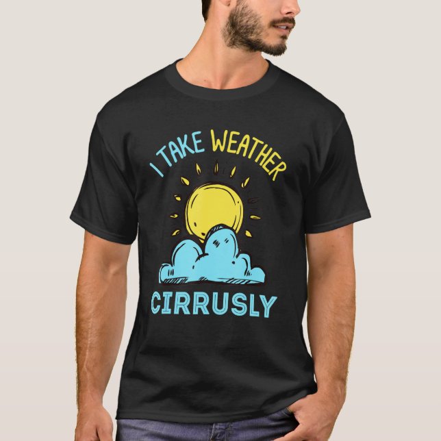 Camiseta Meteorología O Tormenta De Chaser O Tomo Cirru Met (Anverso)