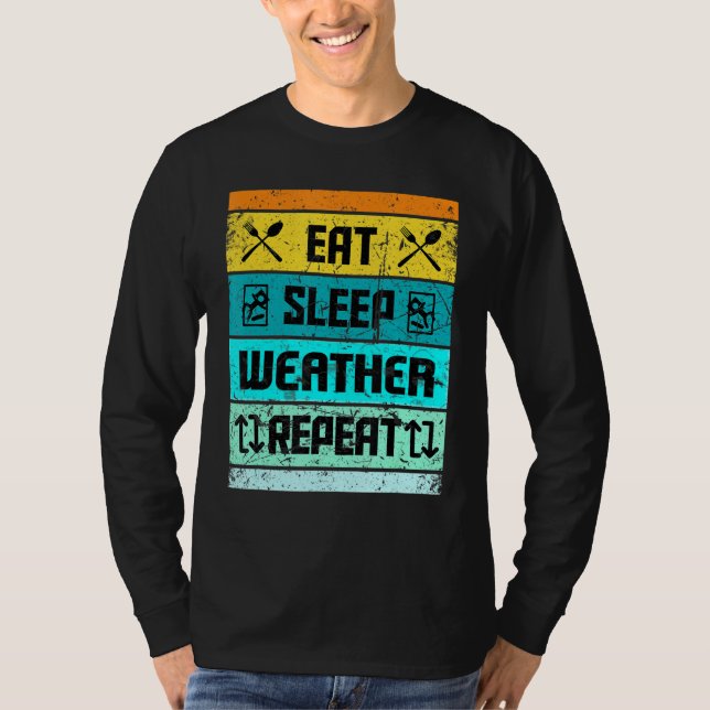 Camiseta Meteorología T Para Hombres Mujeres Menores Predic (Anverso)