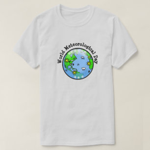 Camiseta meteorológica terrestre del Día Meteoroló