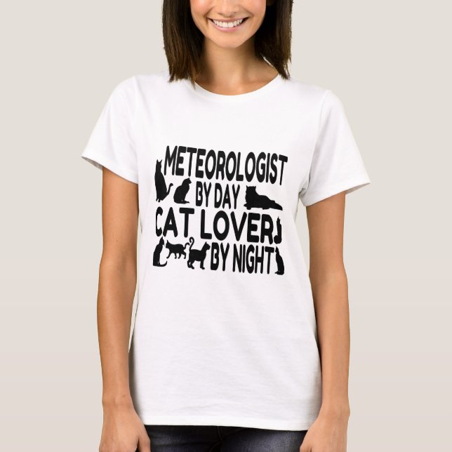 Camiseta Meteorólogo de Cat Lover (Anverso)