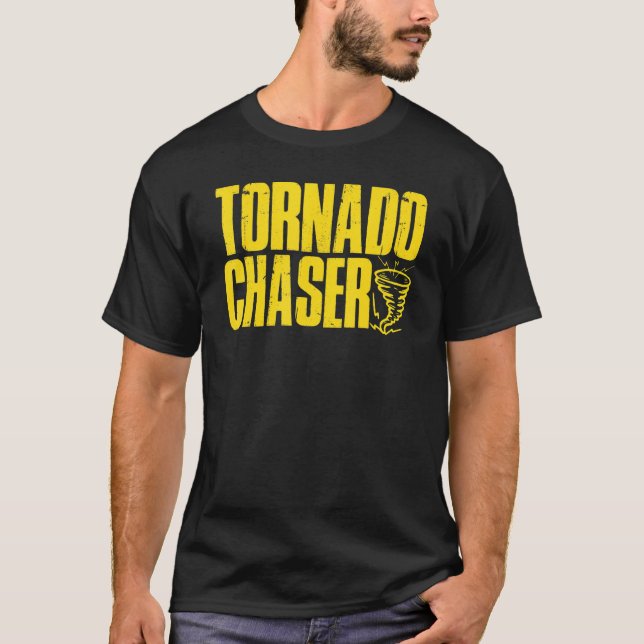 Camiseta Meteorólogo masculino de tormenta Nube Huracán Cha (Anverso)