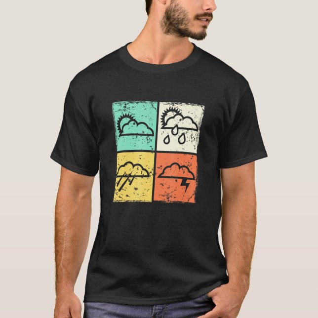 Camiseta Meteorólogo Meteorología del Clima en Nubes Meteor (Anverso)