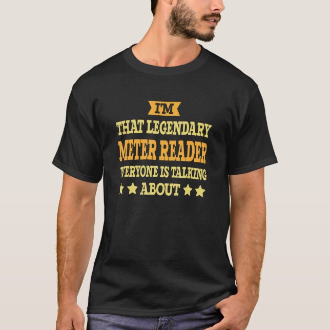 Camiseta Meter Reader Job Title Employee Funny Worker Meter (Anverso)