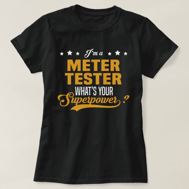 Camiseta Meter Tester (Diseño del anverso)