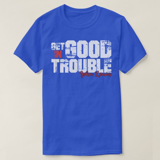 Camiseta meterse en problemas 5 (Diseño del anverso)