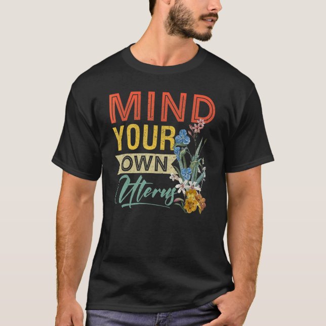 Camiseta Métete en tu propia RN de mujeres feministas Uteru (Anverso)