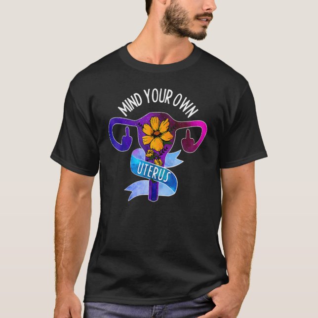 Camiseta Métete en tu propia RN de mujeres feministas Uteru (Anverso)