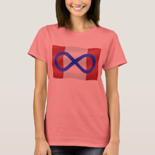 Camiseta Metis Flag Womens Tee Organic Metis Canada T shirt