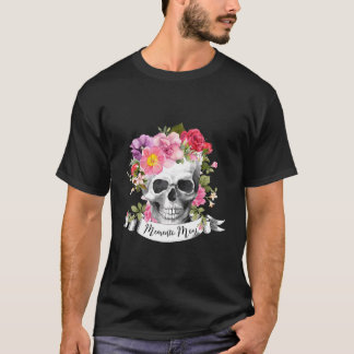 Camiseta Meto Mori Floral Skull Recuerda Muerte Madre Catól