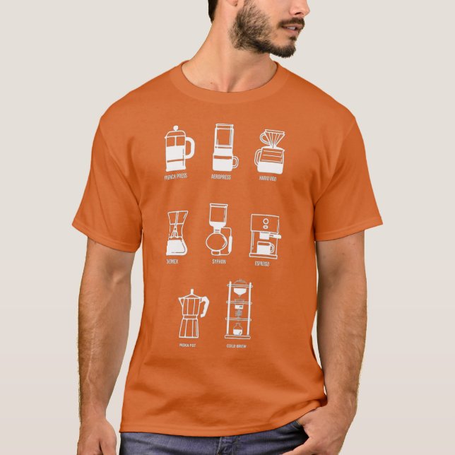 Camiseta Método De Café Brew Perfecto Para Los Amantes Del  (Anverso)
