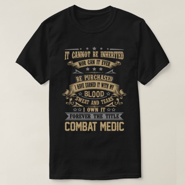 Camiseta Métodos de Combate Médico __ (Diseño del anverso)