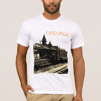 Metro de la Sepia con acuarela de Chicago L 1950