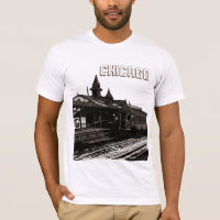 Metro de la Sepia con acuarela de Chicago L 1950