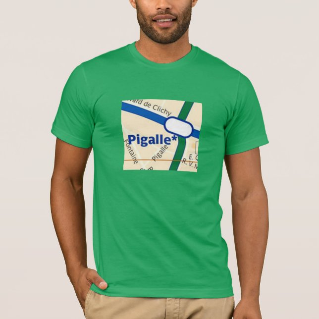 Camiseta Metro de París Pigalle (Anverso)