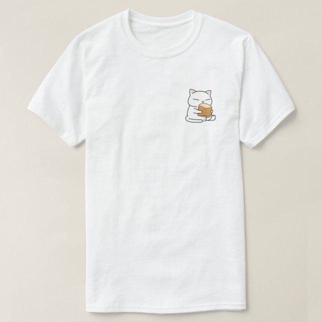 Camiseta Metro De Tosta De Gato Whimsical (Diseño del anverso)