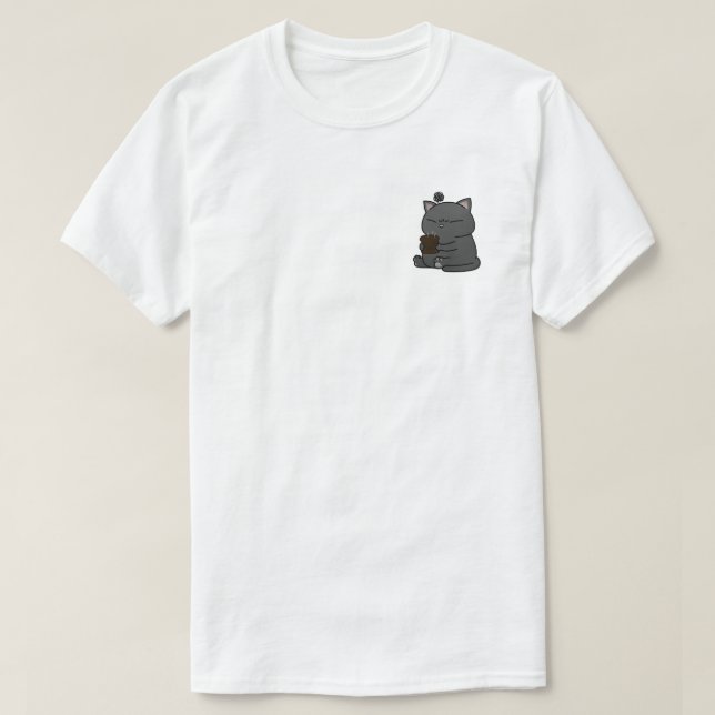 Camiseta Metro De Tosta De Gato Whimsical (Diseño del anverso)