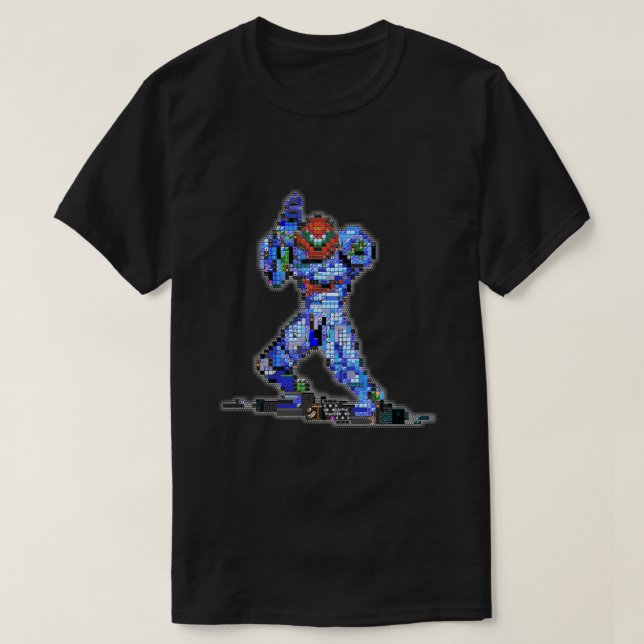 Camiseta Metroid Dread Pixel Art (Diseño del anverso)
