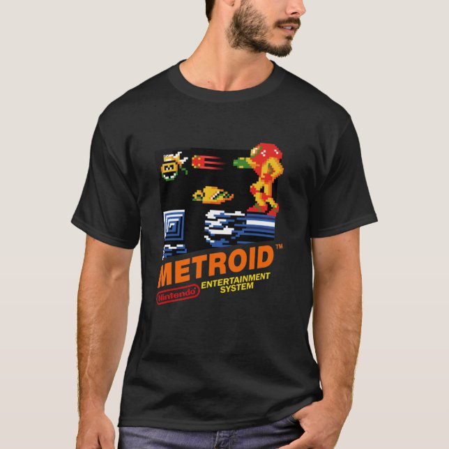 Camiseta Metroid NES Cover Classic (Anverso)
