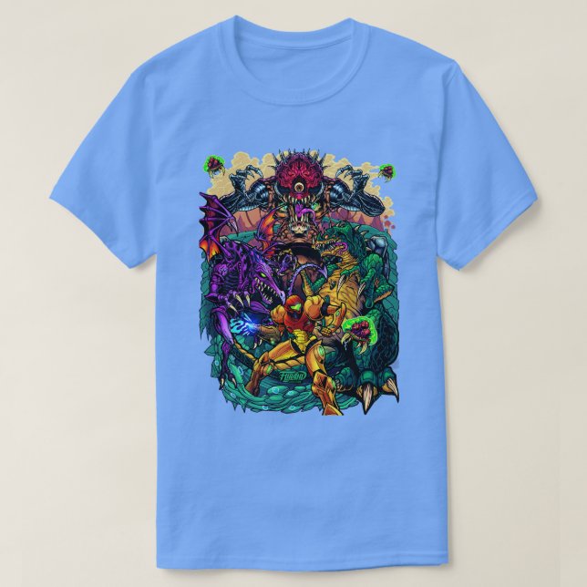 Camiseta Metroid Tribute TShirt (Diseño del anverso)