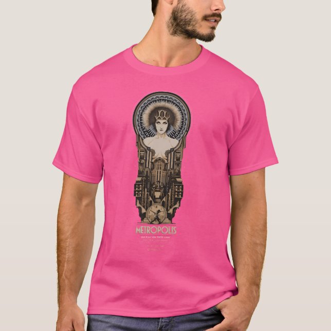 Camiseta Metropolis Fritz Lang 1926 - Poster de cine de épo (Anverso)