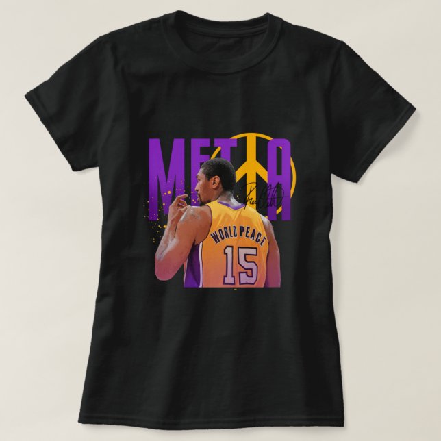 Camiseta Metta World Peace   (Diseño del anverso)