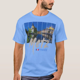 Camiseta Metz Grand Est France atardecer en Souv vintage no