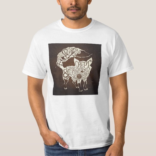 Camiseta mewithoutYou - Fox the Crow y las letras de Cookie (Anverso)