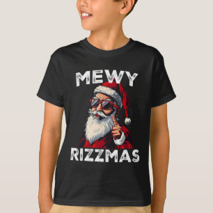 Camiseta Mewy Rizzmas Gracioso Santa Mying Chiste Rizz Mens