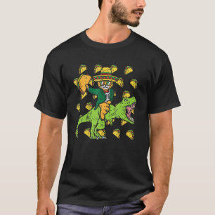 Camiseta Mexican Cat Trex Tacos Funny Cinco De Mayo Fiesta