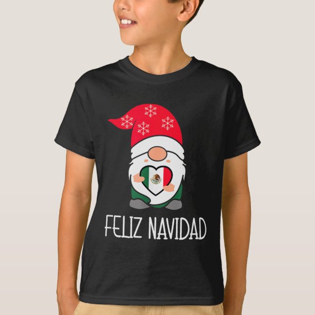 Camiseta Mexican Christmas Gnome Feliz Navidad Mexico  (Anverso)