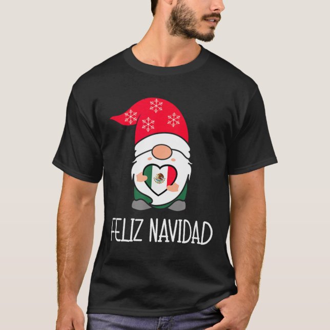 Camiseta Mexican Christmas Gnome Feliz Navidad Mexico  (Anverso)