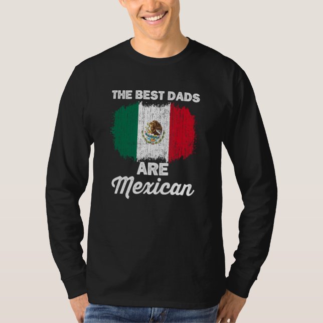 Camiseta Mexican Dad For Men Mexicana Mexico Flag Fathers D (Anverso)