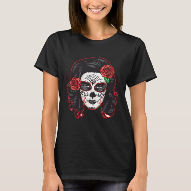 Camiseta Mexican Dia de lus Muertos Calavera Day of the Dea (Anverso)