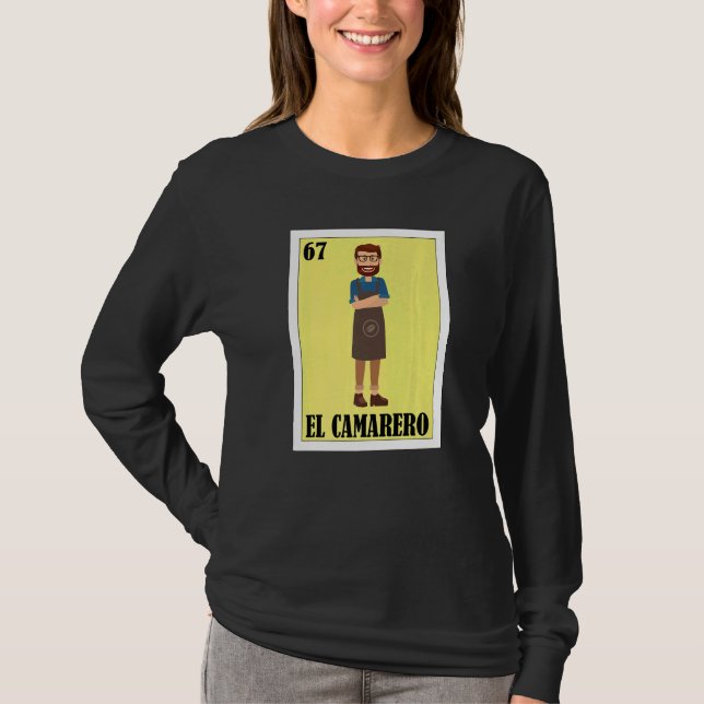 Camiseta Mexican for meseros  El Camarero (Anverso)