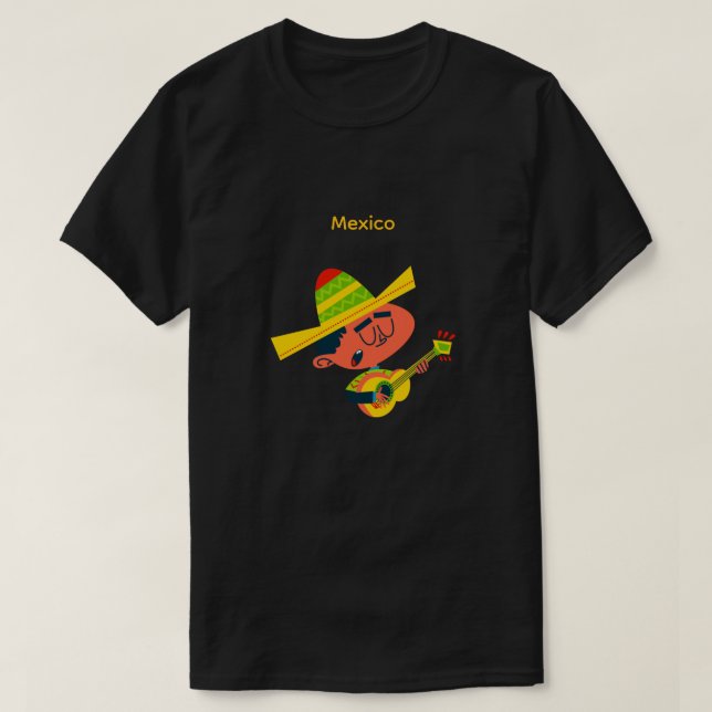Camiseta Mexican Guitar Boy (Diseño del anverso)