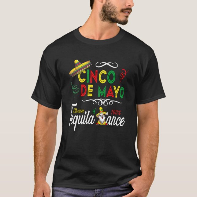 Camiseta Mexican Holiday Sombrero Tequila Dance Dabbing Mex (Anverso)