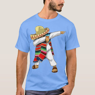 Camiseta Mexican Sombrero Poncho Dabbing