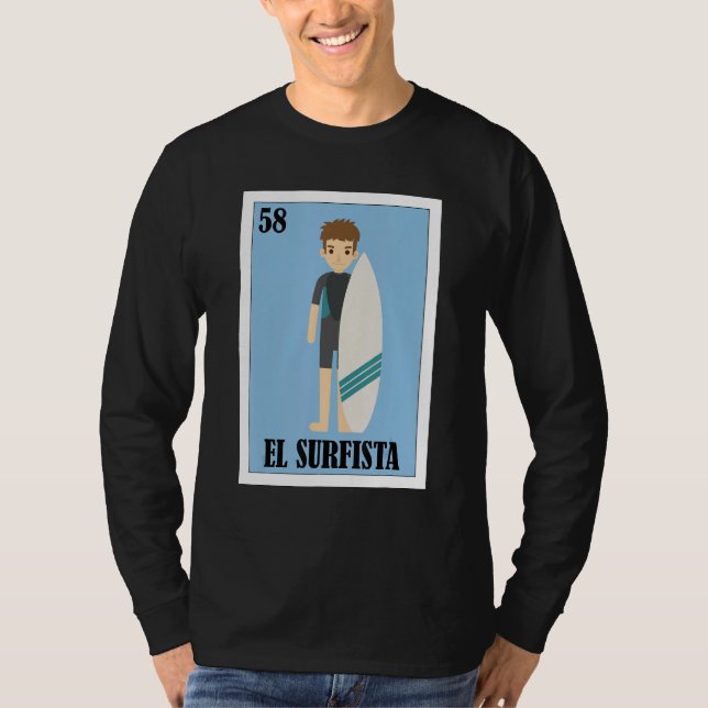 Camiseta Mexican Surfer  El Surfista 1 (Anverso)