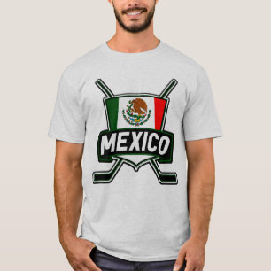 Camiseta mexicana adaptable del hockey del nombre
