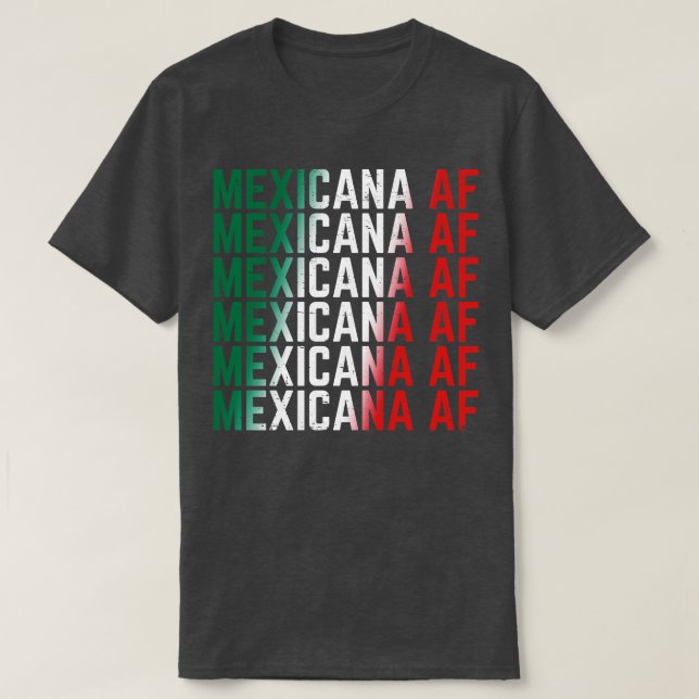 Camiseta Mexicana AF (Diseño del anverso)
