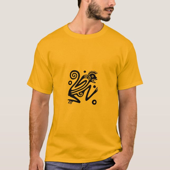 Camiseta mexicana antigua del adorno (Anverso)