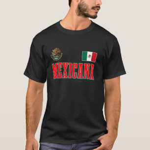 CAMISETA MEXICANA. BANDERA DE MÉXICO, ÁGUILA MEXICANA